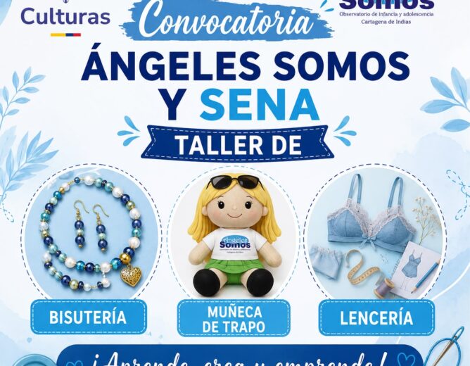 ¡Aprende, crea y emprende! Talleres gratuitos Ángeles Somos + SENA para personas adultas